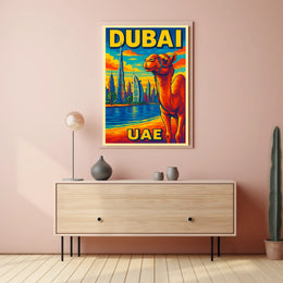 Dubai Vibrant Cityscape Poster