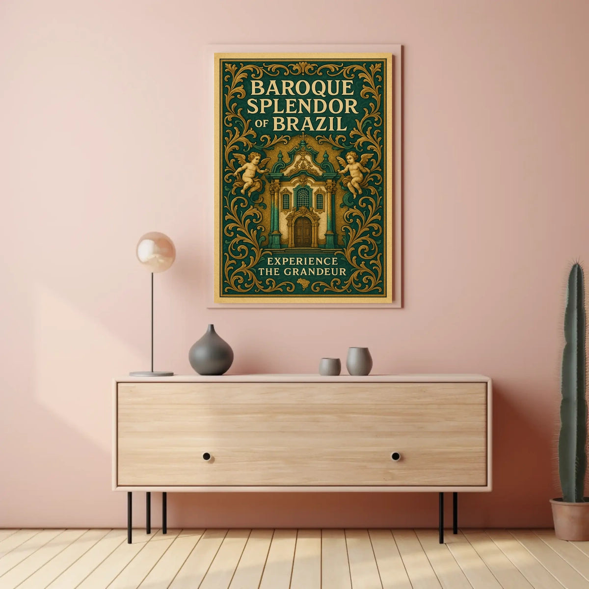 Baroque Splendor of Brazil Poster