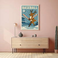 Winter Wonderland Baseball Poster