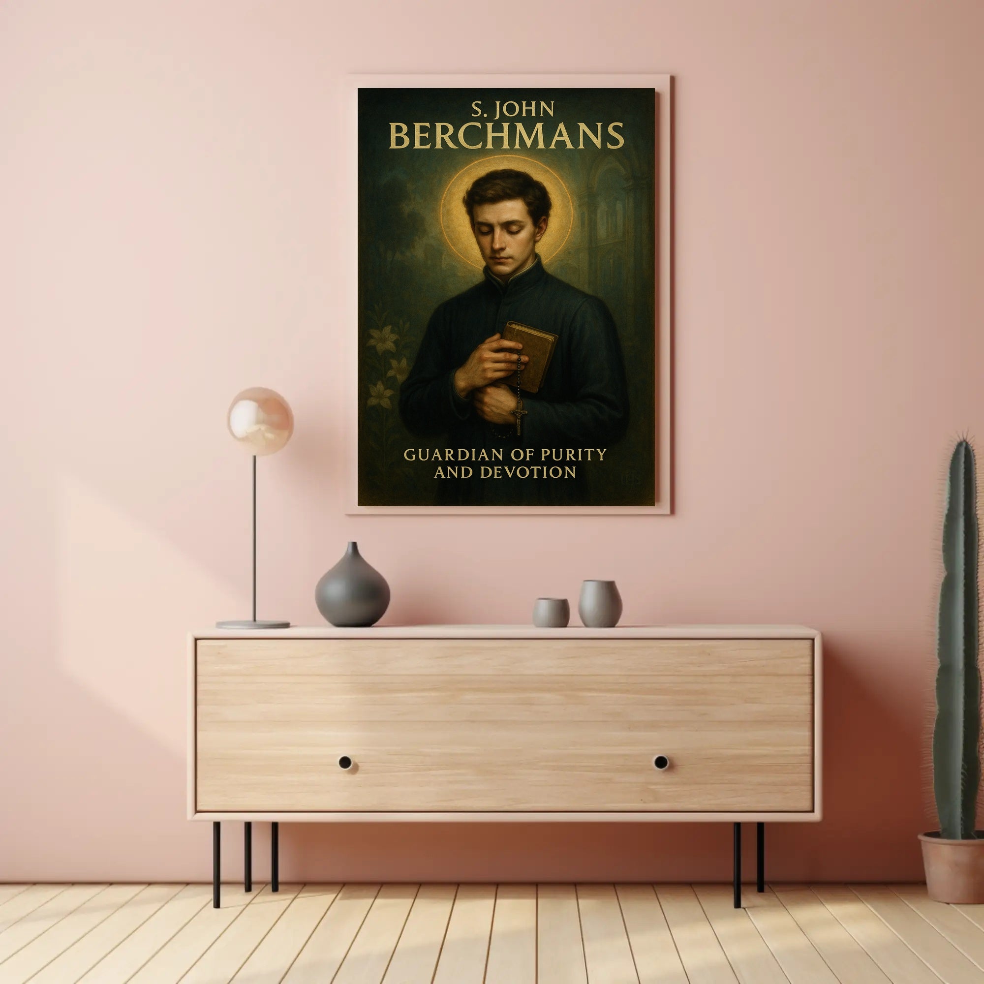 S. John Berchmans Guardian of Purity and Devotion Poster PosterGoat