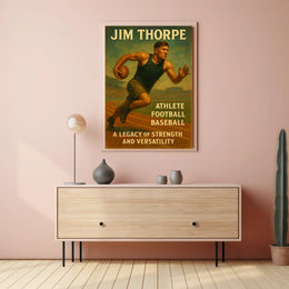 Jim Thorpe Legacy of Strength Poster Wall Art Decor