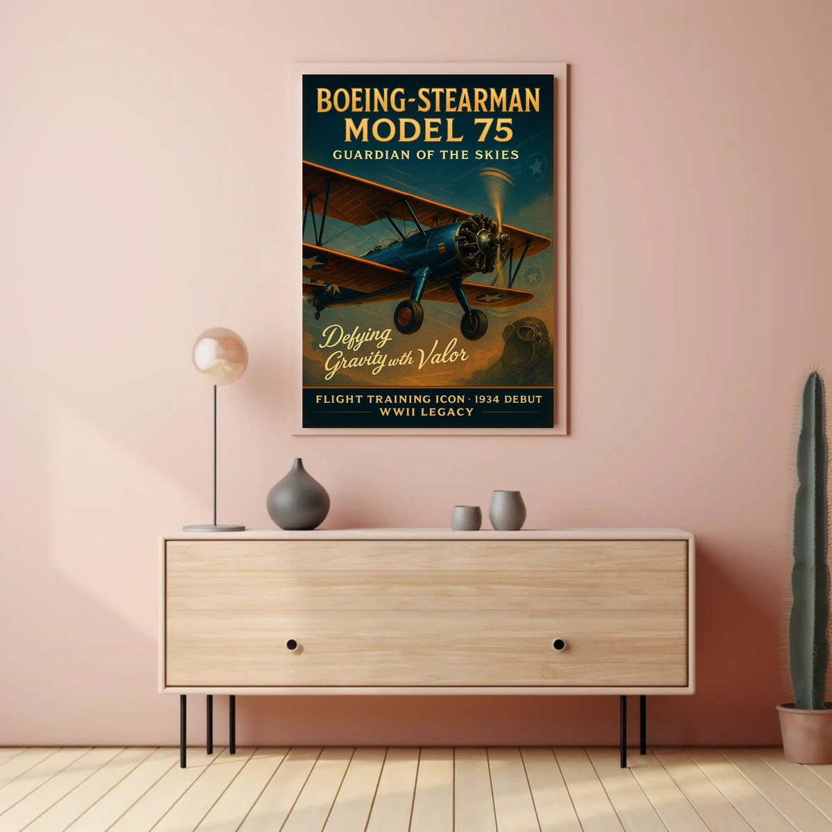 Boeing-Stearman Model 75 Guardian Of Poster