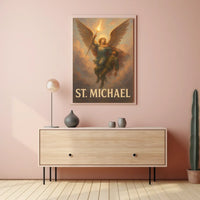 St. Michael Archangel Warrior Art Poster