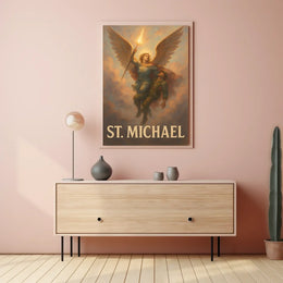 St. Michael Archangel Warrior Art Poster
