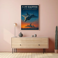 F-22 Raptor The Future Of Aerial Poster