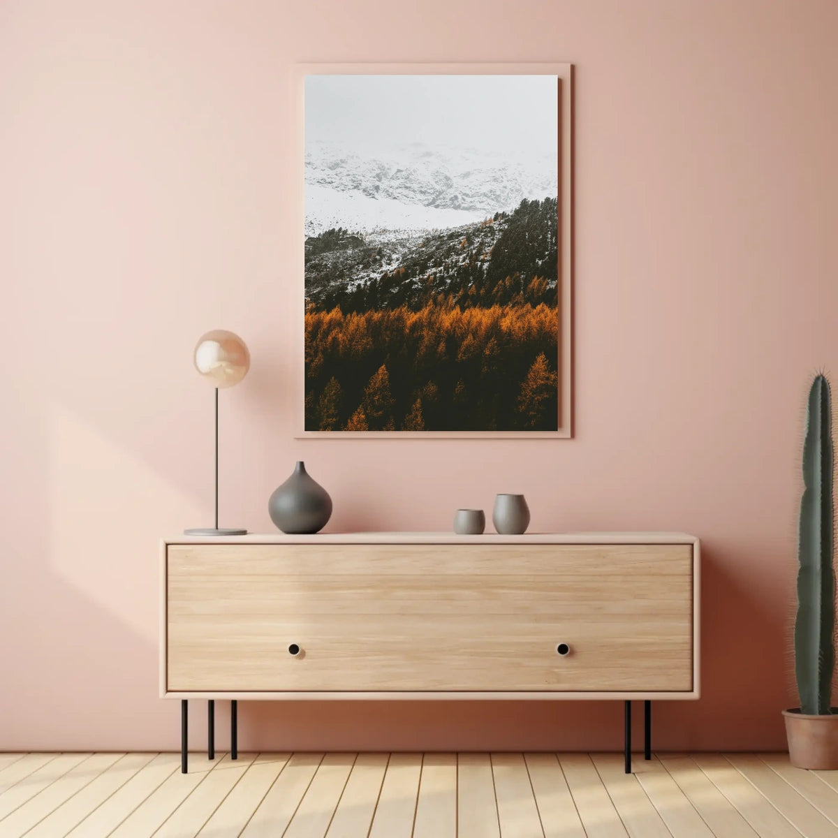 Serene Mountainous Landscape with Autumn Colors - National Park Poster