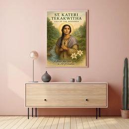 St. Kateri Tekakwitha Lily Of The Poster