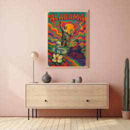 Vibrant Alabama Poster