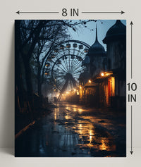 Eerie Carnival Night Poster
