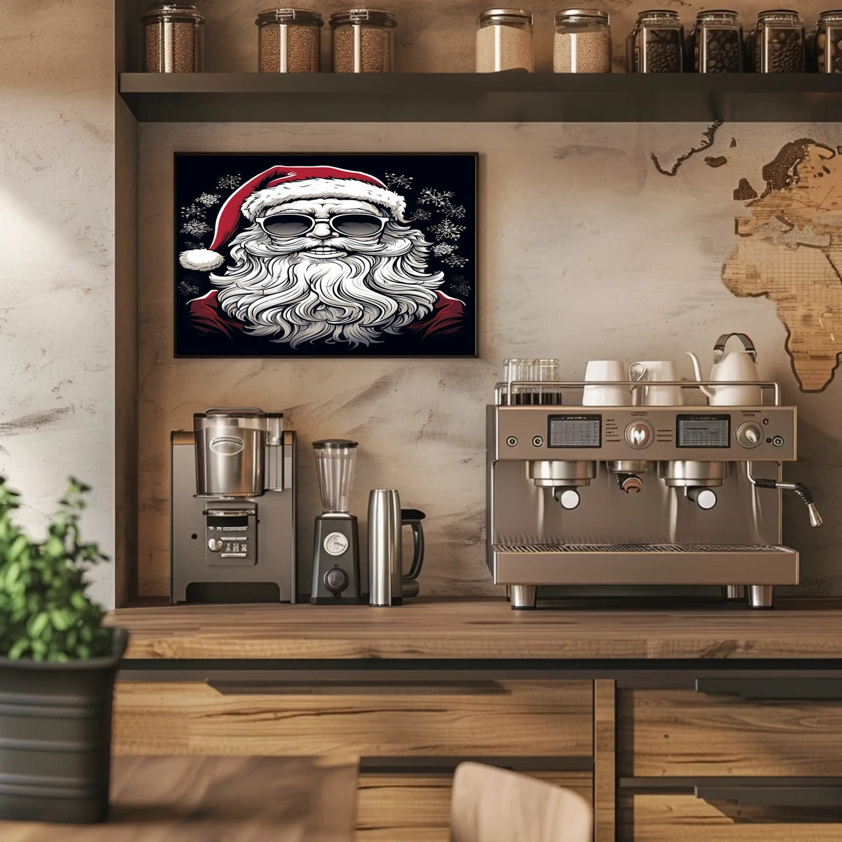 Cool Santa Vibes Poster