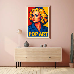 Vibrant Pop Art Portrait Poster
