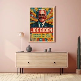 Joe Biden 46th President of the United States Street Art Mashup Poster