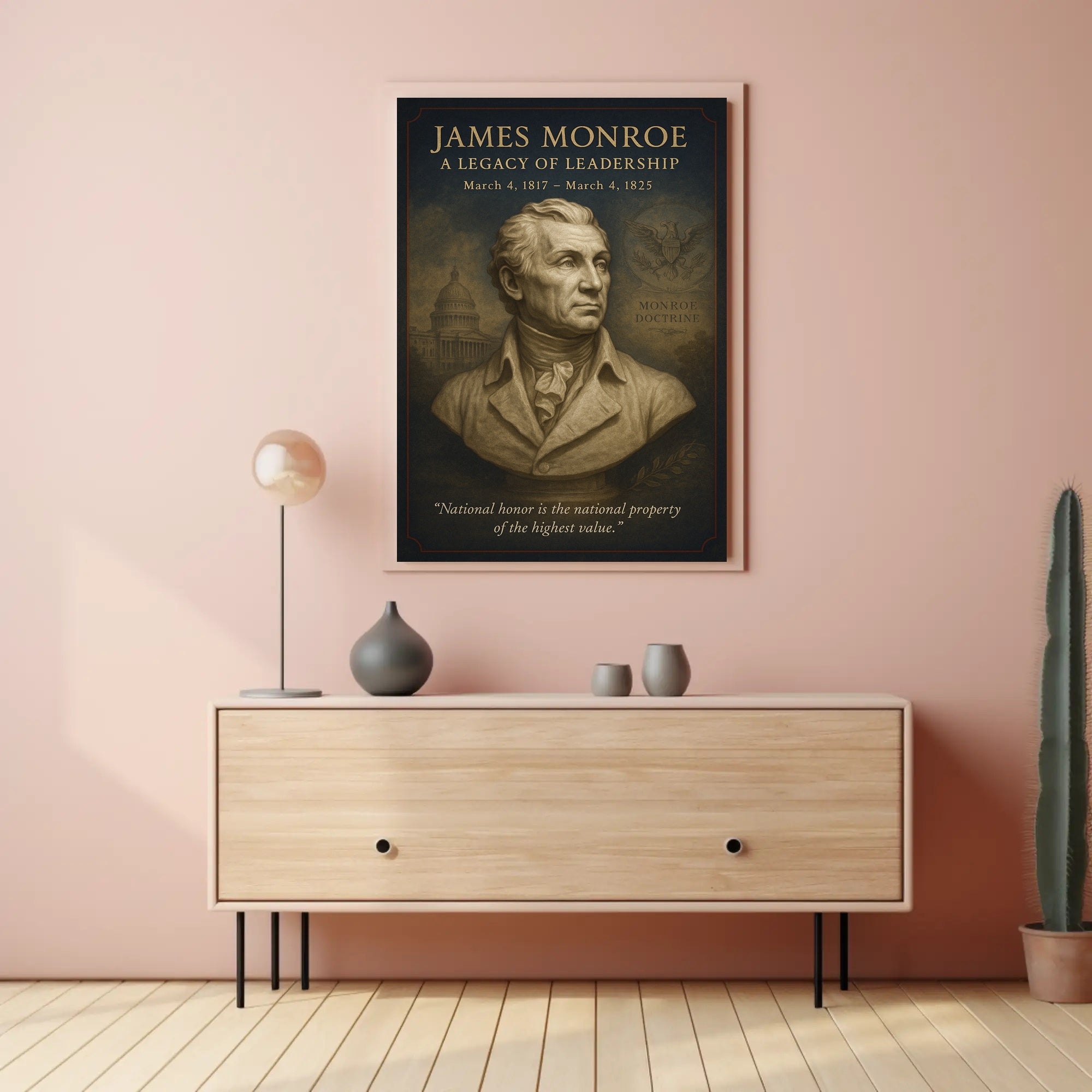 James Monroe Legacy Historical or Presidential Poster
