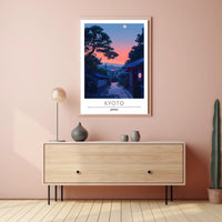 Kyoto Evening Scene Travel Poster