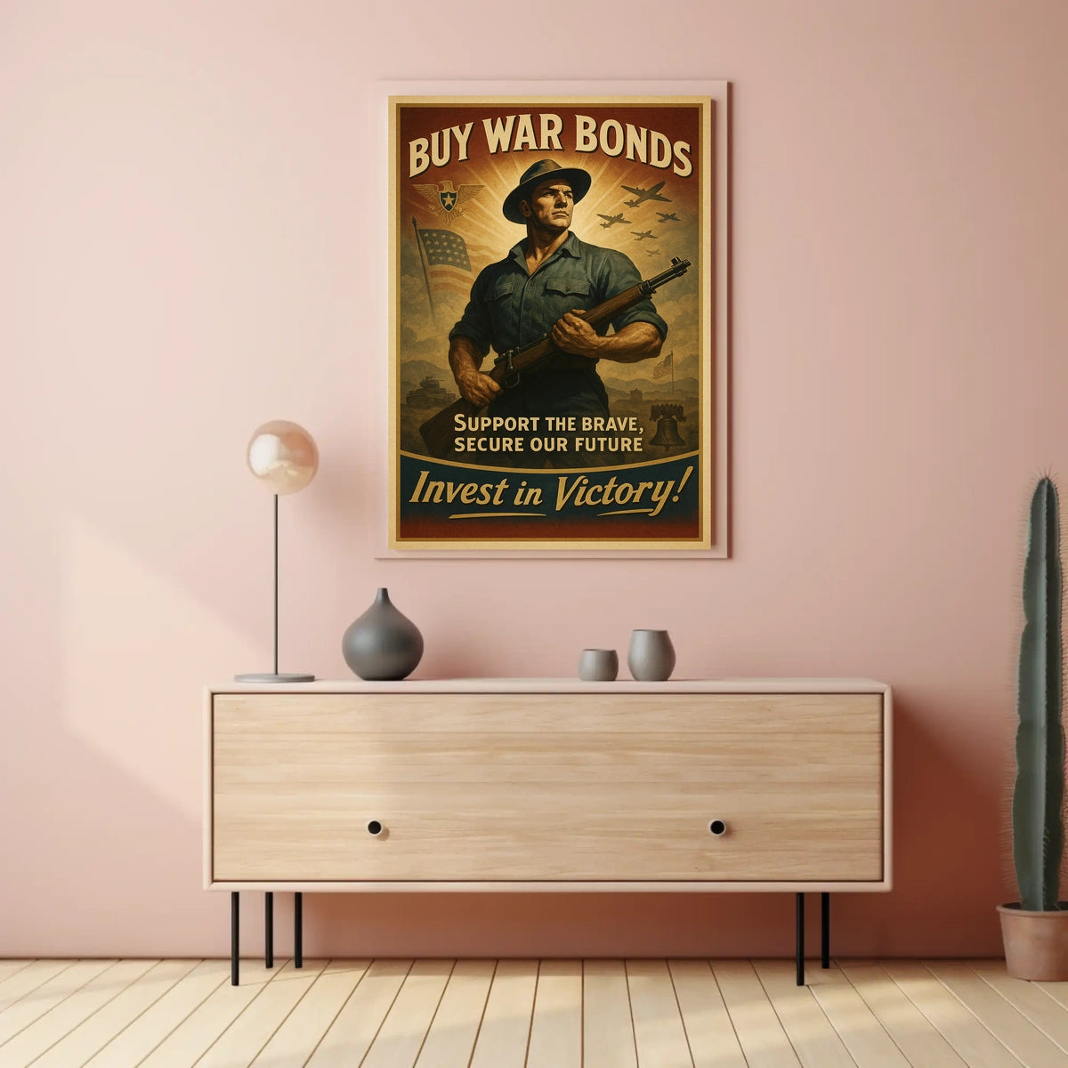 Invest in Victory War Bonds Poster