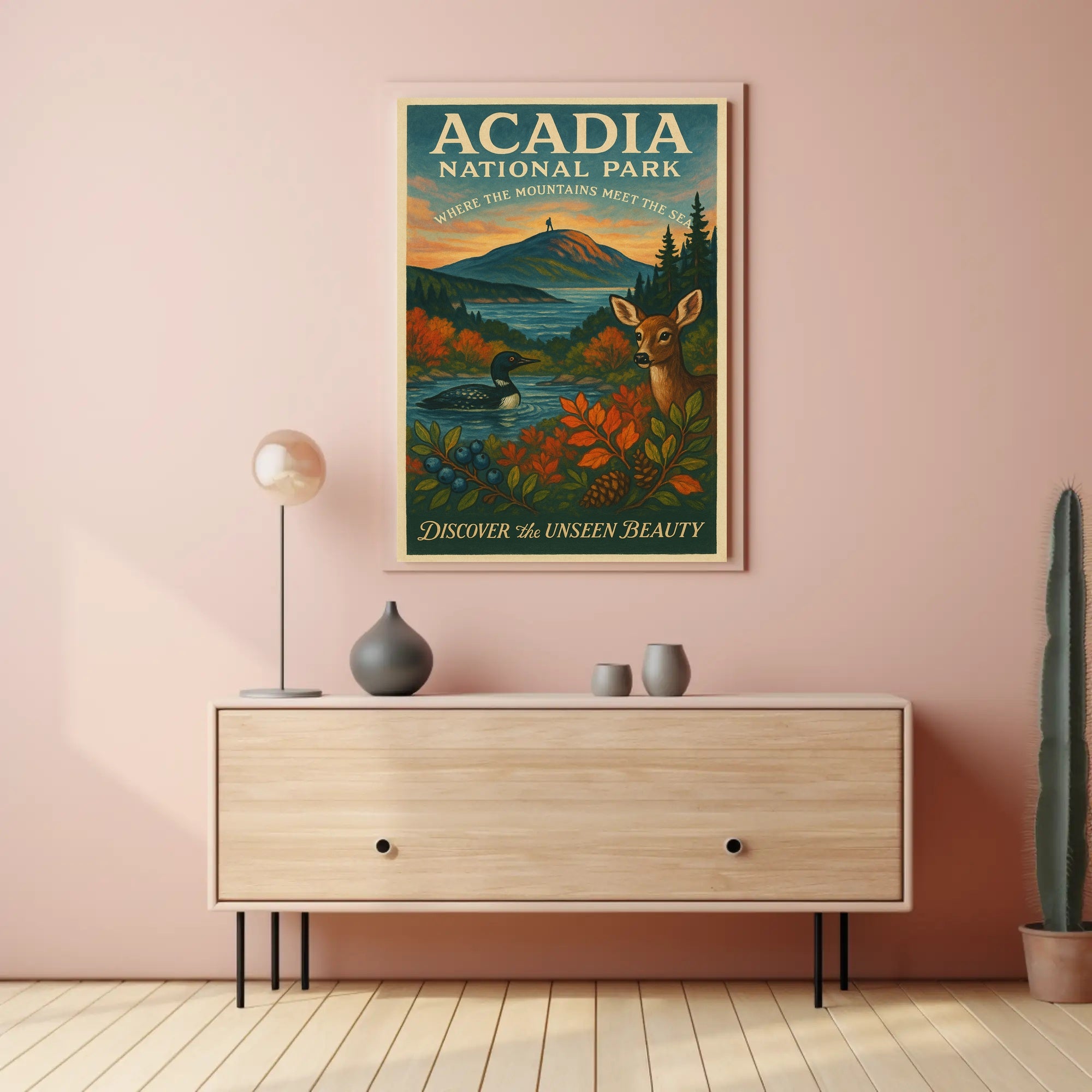 Acadia National Park Nature Serenity National Park Poster