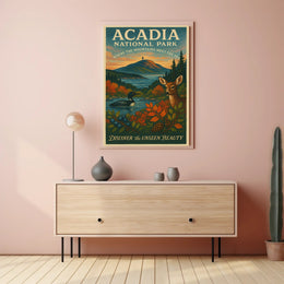Acadia National Park Nature Serenity National Park Poster