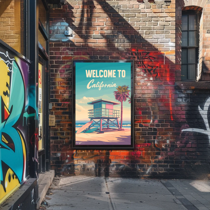 Welcome to California Poster