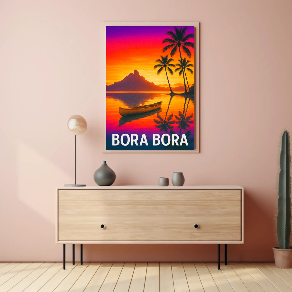 Bora Bora Sunset Poster