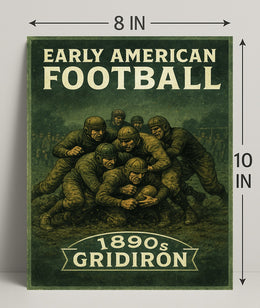 Early American Football 1890s Gridiron Poster PosterGoat