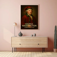 George Washington as Christmas elf Historical Poster