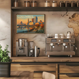 Columbus Travel Poster: Innovation and Tradition