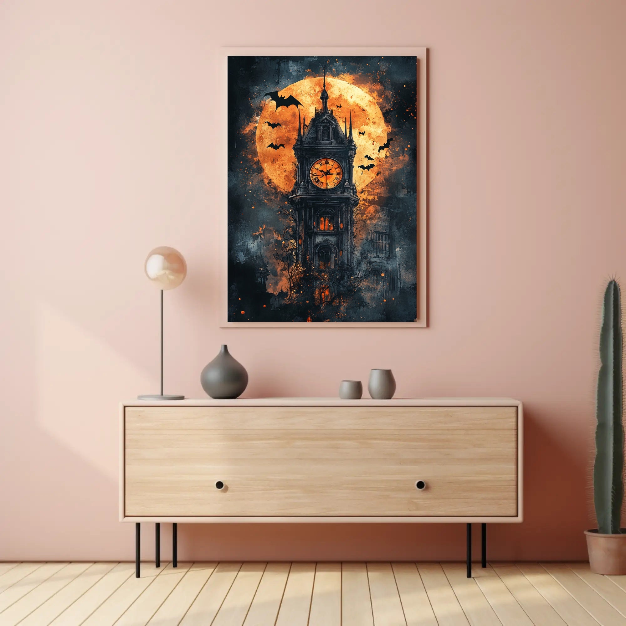 Haunted Clock Tower Poster