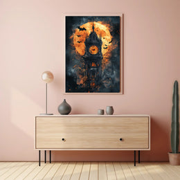 Haunted Clock Tower Poster