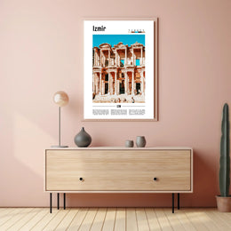 Izmir Travel Poster: Modern Art with Historical Touch PosterGoat