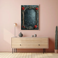 Ornate Elegance Baroque-Inspired Frame Cultural Heritage Poster