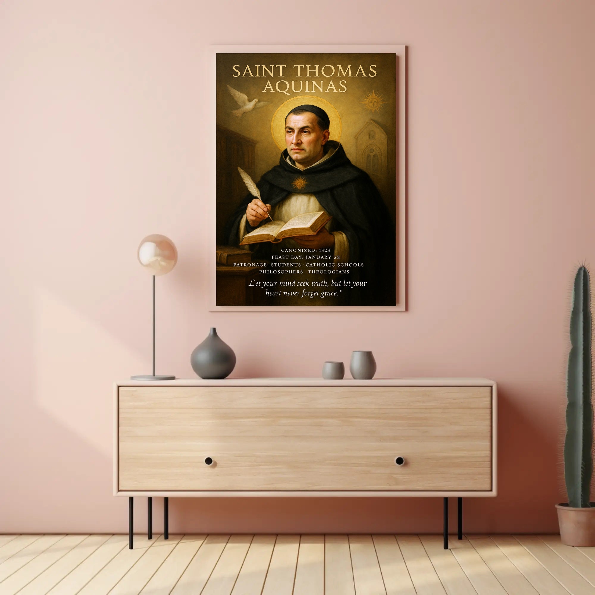 Saint Thomas Aquinas Tribute Poster PosterGoat