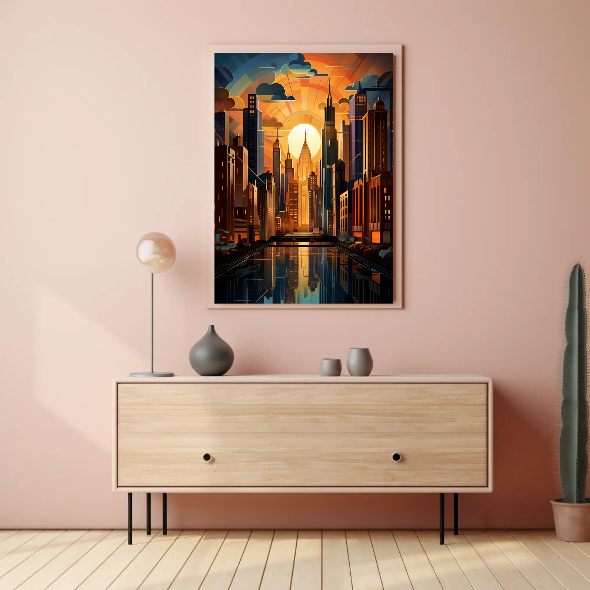 Urban Sunrise Poster PosterGoat