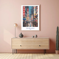 Shinjuku Nightlife Poster PosterGoat