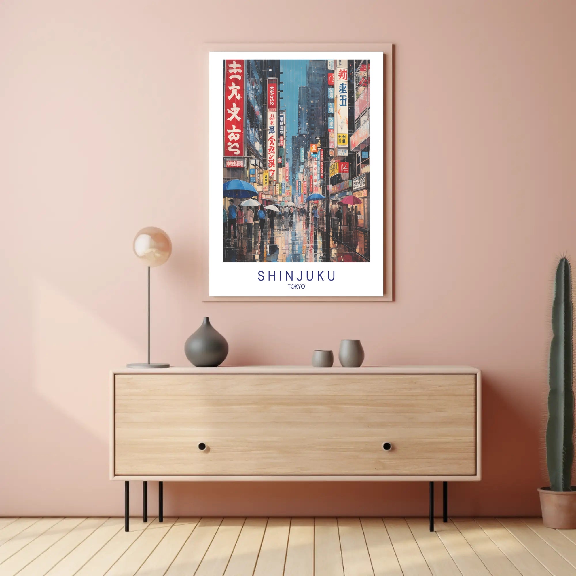 Shinjuku Nightlife Poster PosterGoat