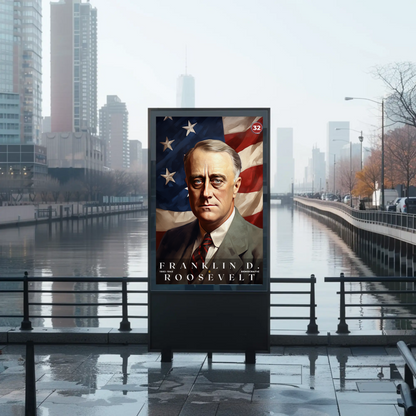 Franklin Roosevelt 32nd President Of The United States Portrait