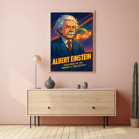 Albert Einstein Relativity Scenic Vintage Poster