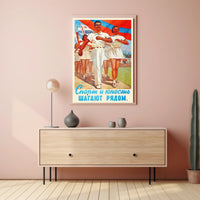 Vintage Soviet Sports Propaganda Poster
