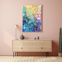 Colorful Bubble Abstraction Abstract Poster
