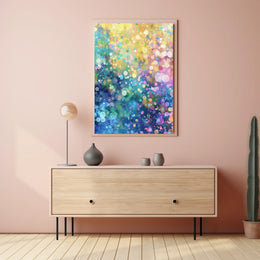 Colorful Bubble Abstraction Abstract Poster