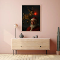 Santa and Rudolphs Holiday Cheer Poster