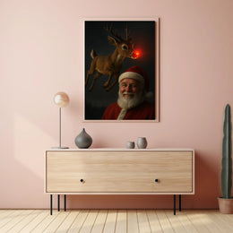 Santa and Rudolphs Holiday Cheer Poster