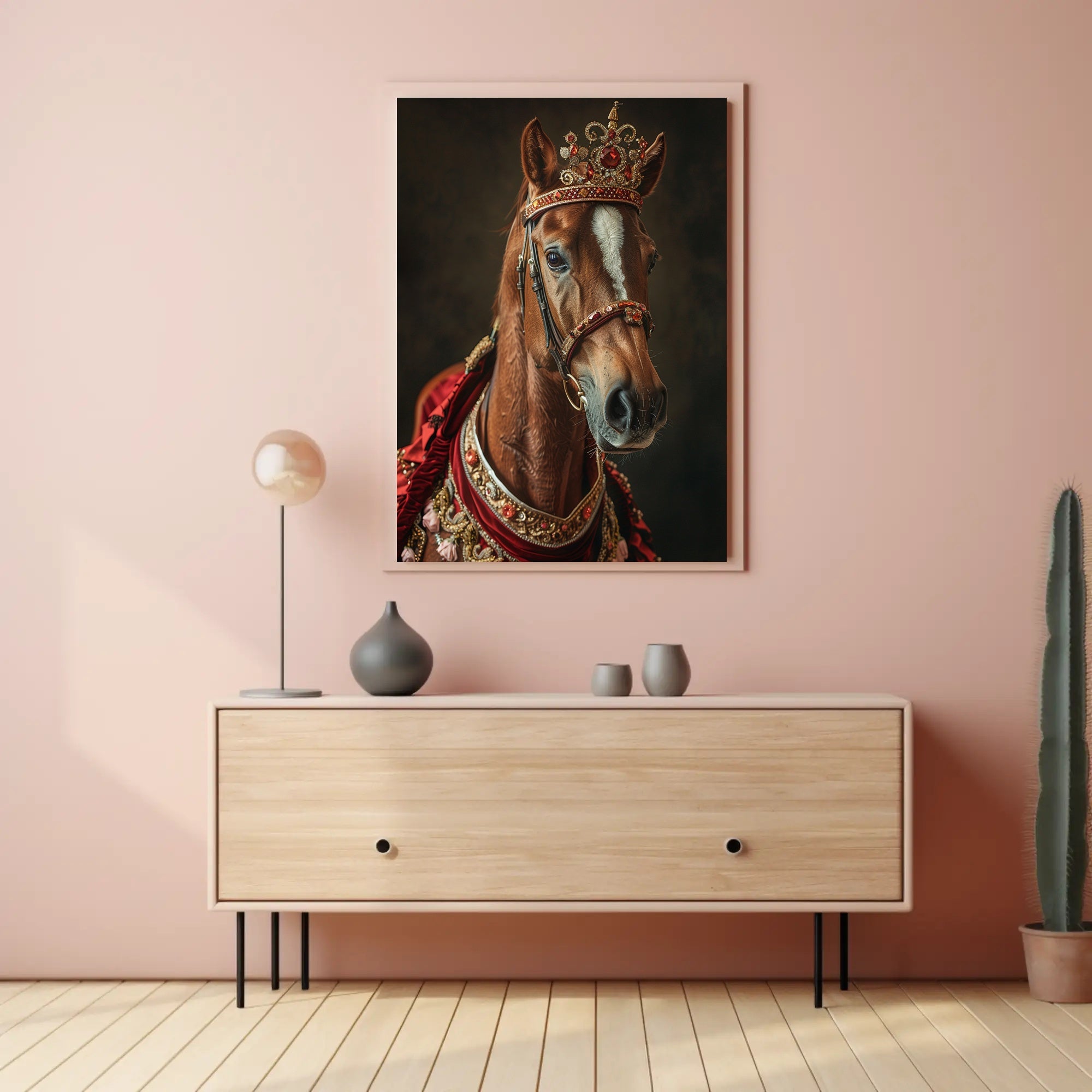 Regal Equine Elegance Art Print Poster for Home Decor PosterGoat