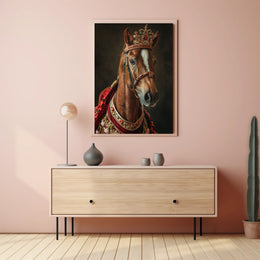Regal Equine Elegance Art Print Poster for Home Decor PosterGoat