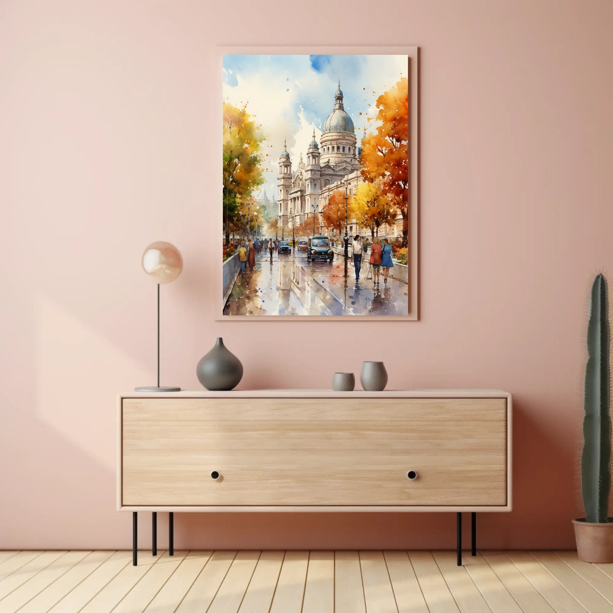 European Cityscape Architecture Travel Poster