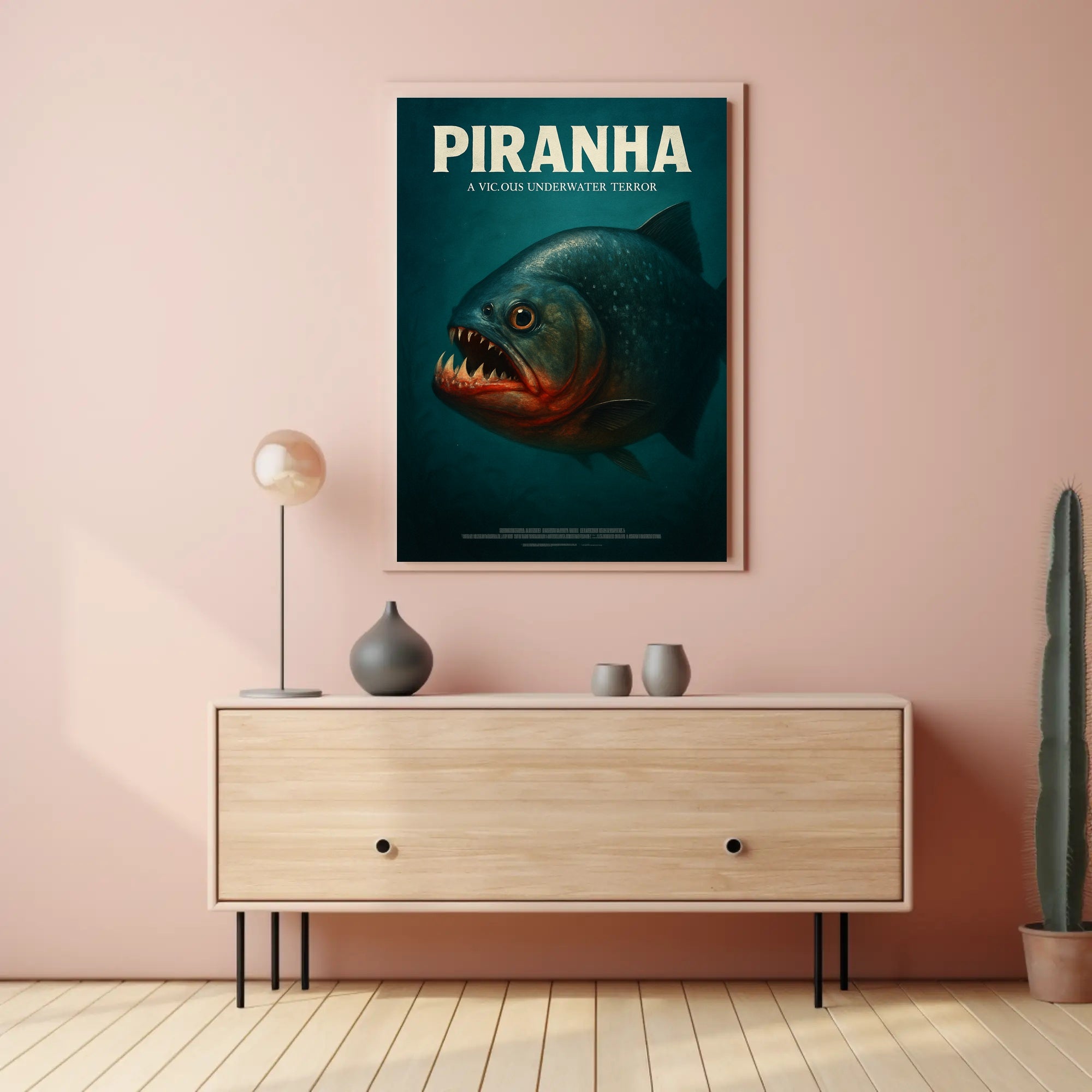 Piranha A Vicious Underwater Terror Poster