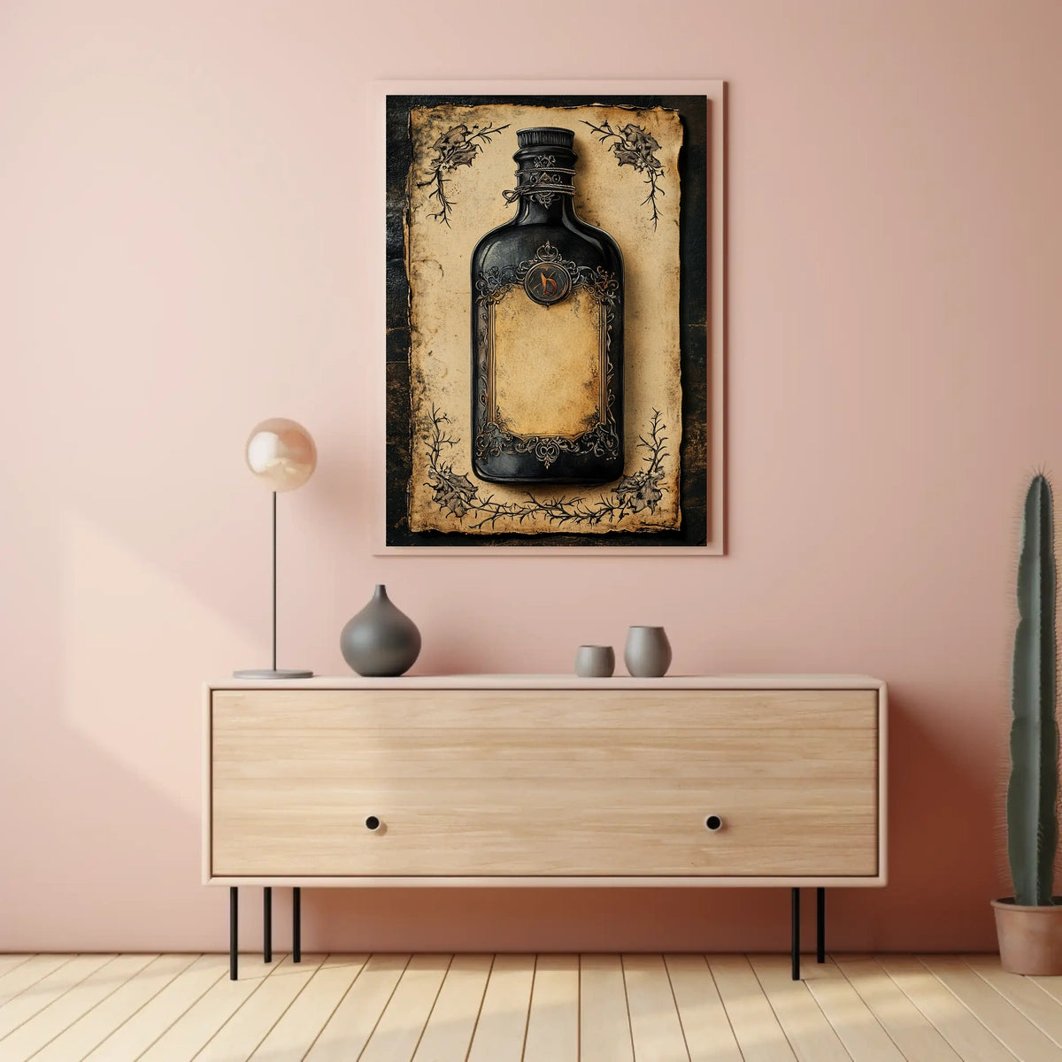 Vintage Ornate Bottle Fine Art Heritage Poster