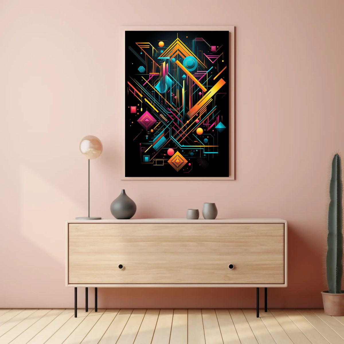 Geometric Symphony Poster