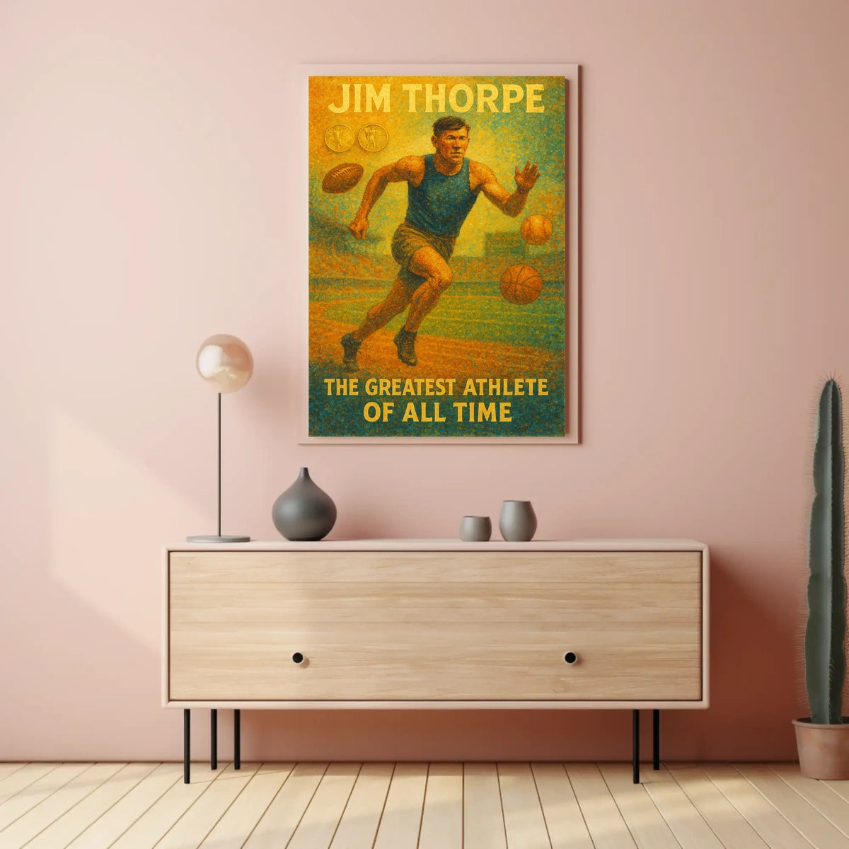 Celebrating Athletic Excellence Jim Thorpe Poster