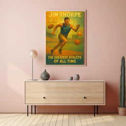 Celebrating Athletic Excellence Jim Thorpe Poster