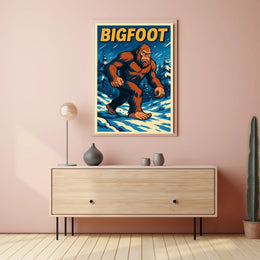 Bigfoot In The Wilderness Poster